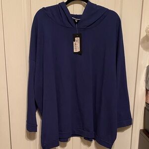 bryn Walker Blue Hoodie Sweatshirt